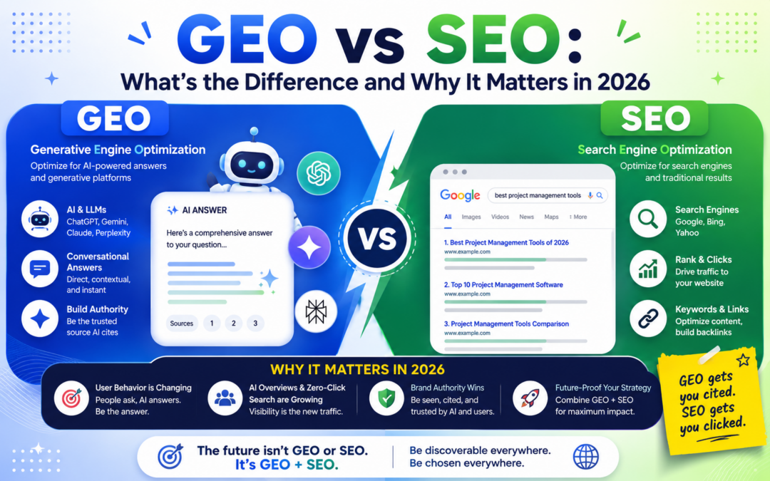 GEO vs SEO: What's the Difference and Why It Matters in 2026